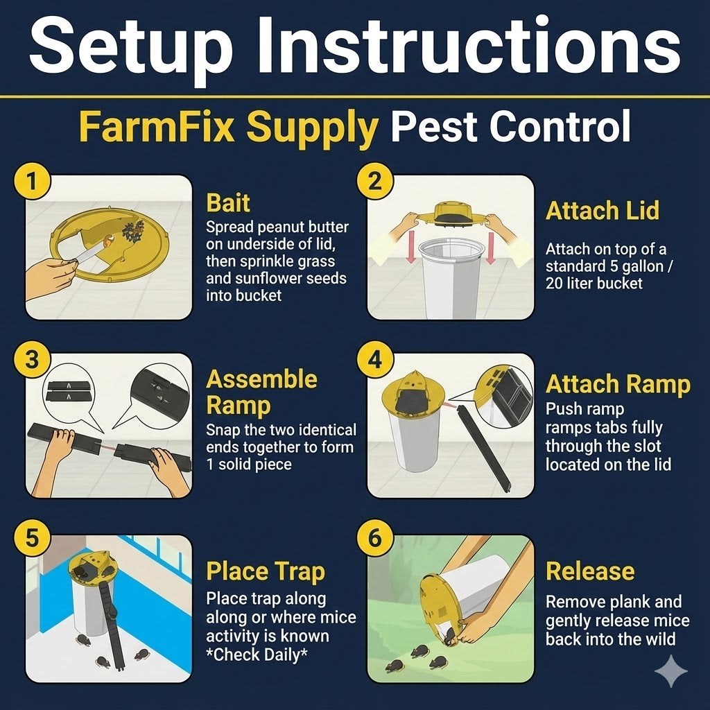 Flip N Slide Bucket Lid Trap